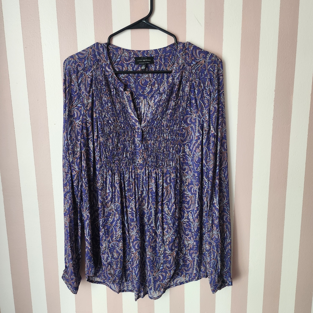 🏷Floral Blue Women's Top